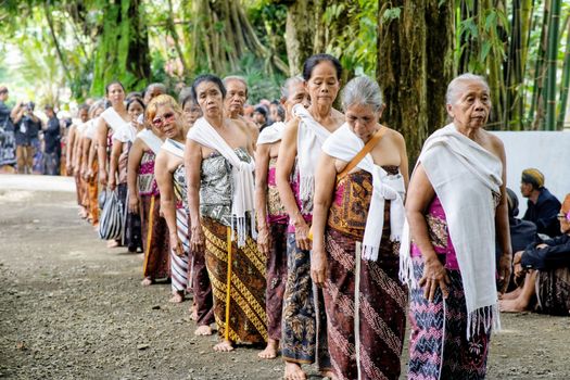 Sejumlah warga masyarakat adat di kawasan pedalaman Indonesia sedang melakukan ritual penghormatan terhadap hutan leluhur yang selama ini menjadi sumber kehidupan utama mereka.
