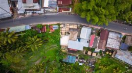 Suasana lanskap pedesaan adat di Indonesia yang menerapkan prinsip tata ruang berbasis kelestarian alam dan keseimbangan ekosistem.