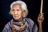 Tetua adat bersama warga komunitas menjaga kelestarian bentang alam hutan adat yang menjadi sumber oksigen dan air bersih bagi kehidupan masyarakat.
